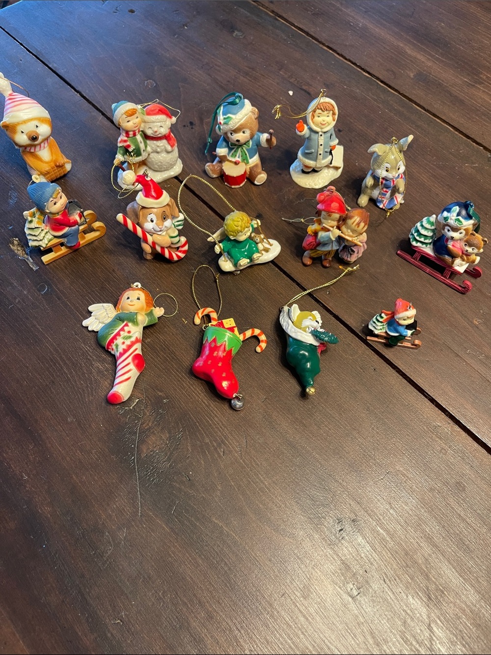Vintage Christmas Ornaments Lot Of 14